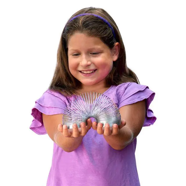 Alt view image 2 of 6 - The Original Slinky Walking Spring Toy, 2.75-inch Diameter Metal Slinky, Fidget Toys