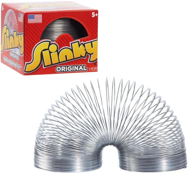 Main image of The Original Slinky Walking Spring Toy, 2.75-inch Diameter Metal Slinky, Fidget Toys