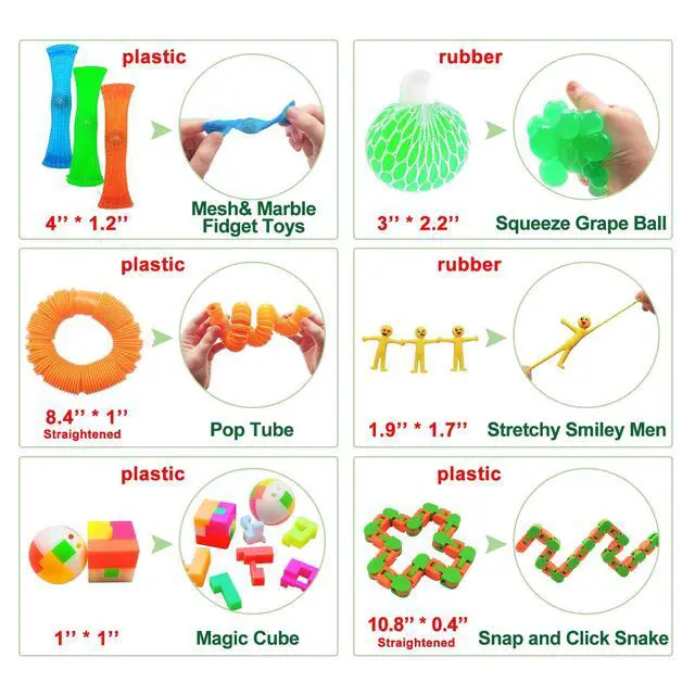 Alt view image 4 of 7 - Fidget Toy Set, 35 Pcs Sensory Toy for ADD, OCD, Autistic Children, Adults, Anxiety Autism to Stress Relief and Anti Anxiety with Motion Timer, Perfect for Classroom Reward with Gift Box