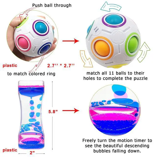 Alt view image 3 of 7 - Fidget Toy Set, 35 Pcs Sensory Toy for ADD, OCD, Autistic Children, Adults, Anxiety Autism to Stress Relief and Anti Anxiety with Motion Timer, Perfect for Classroom Reward with Gift Box