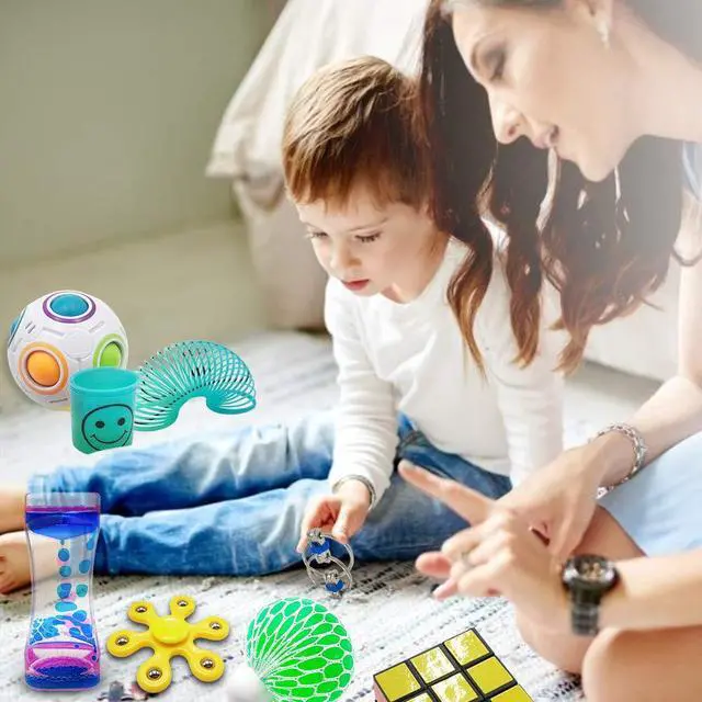 Alt view image 7 of 7 - Fidget Toy Set, 35 Pcs Sensory Toy for ADD, OCD, Autistic Children, Adults, Anxiety Autism to Stress Relief and Anti Anxiety with Motion Timer, Perfect for Classroom Reward with Gift Box