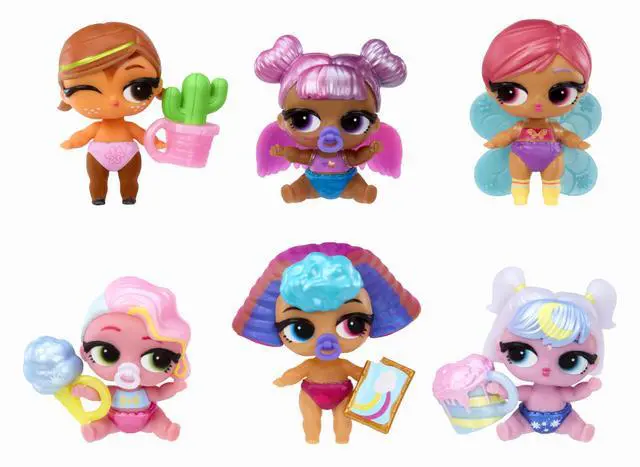 Alt view image 3 of 7 - Bubbly Surprise Baby Sisters Dolls with Color Change Reveal, On-the-Go Play, 4 Total Surprises Collect All 6! Gift for Kids Ages 4+