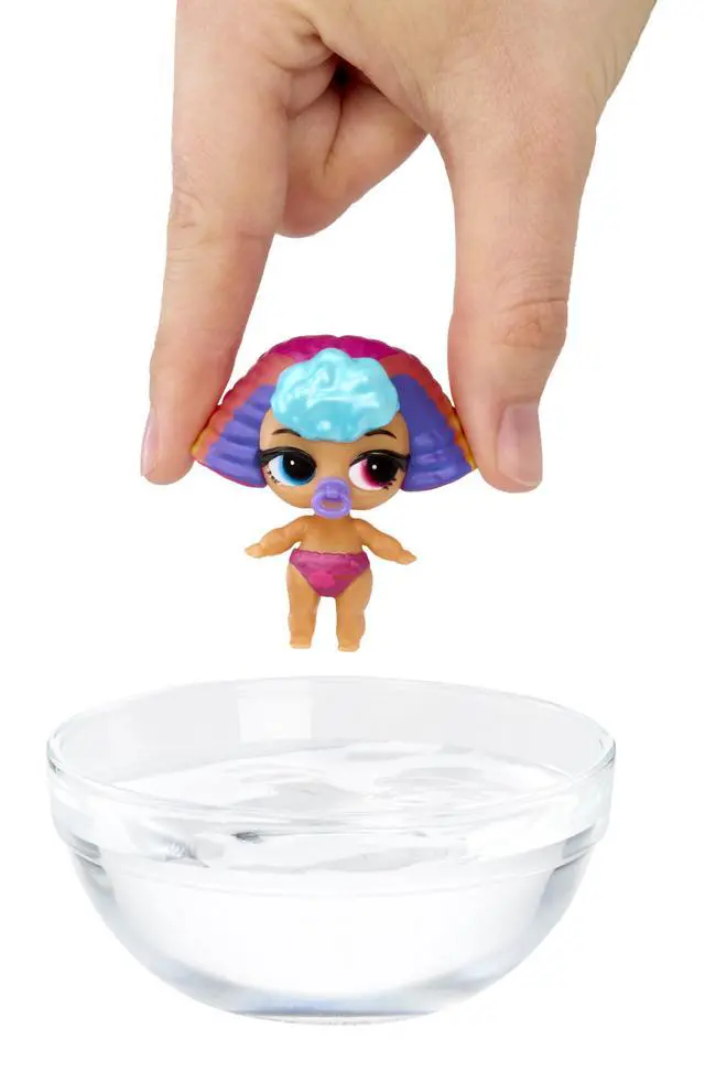 Alt view image 6 of 7 - Bubbly Surprise Baby Sisters Dolls with Color Change Reveal, On-the-Go Play, 4 Total Surprises Collect All 6! Gift for Kids Ages 4+