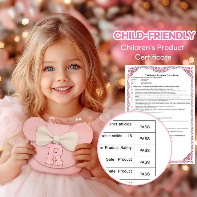 Alt view image 5 of 7 - Toddler Purse Girl Gifts: Girls Birthday Gifts for 3-8 - Toys for Ages 2-4 Purse, Pink, Letter R