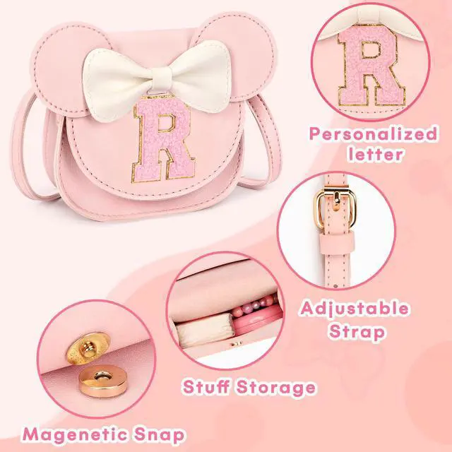 Alt view image 7 of 7 - Toddler Purse Girl Gifts: Girls Birthday Gifts for 3-8 - Toys for Ages 2-4 Purse, Pink, Letter R