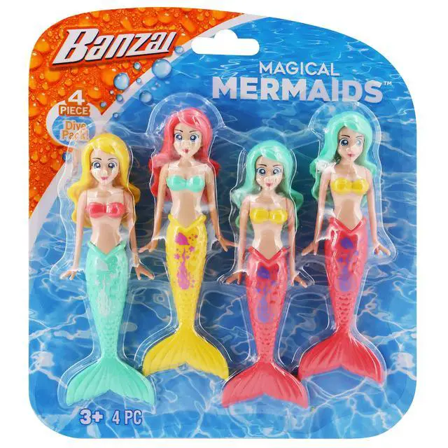 Alt view image 2 of 6 - Dive Mermaids 4pc Colors May Vary
