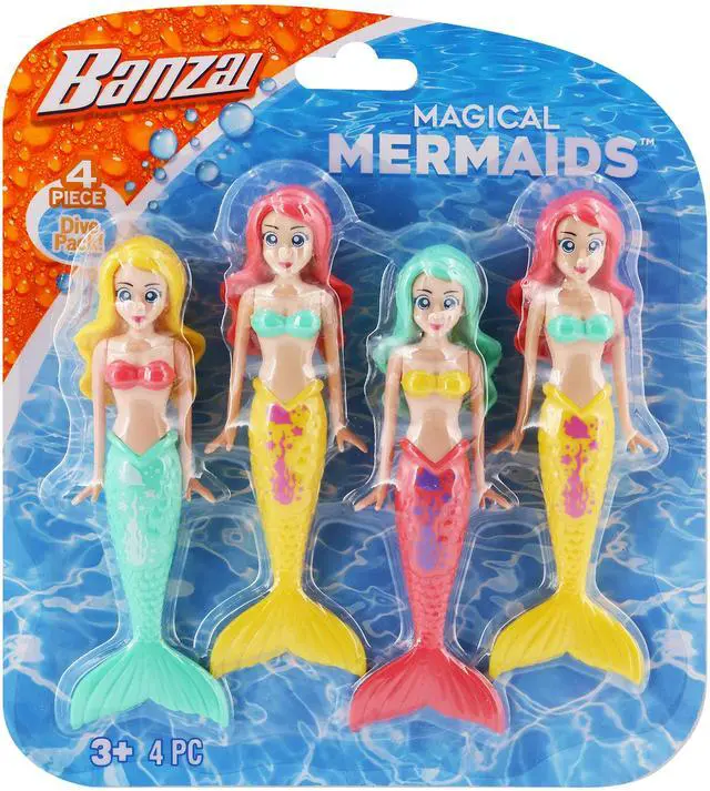 Main image of Dive Mermaids 4pc Colors May Vary