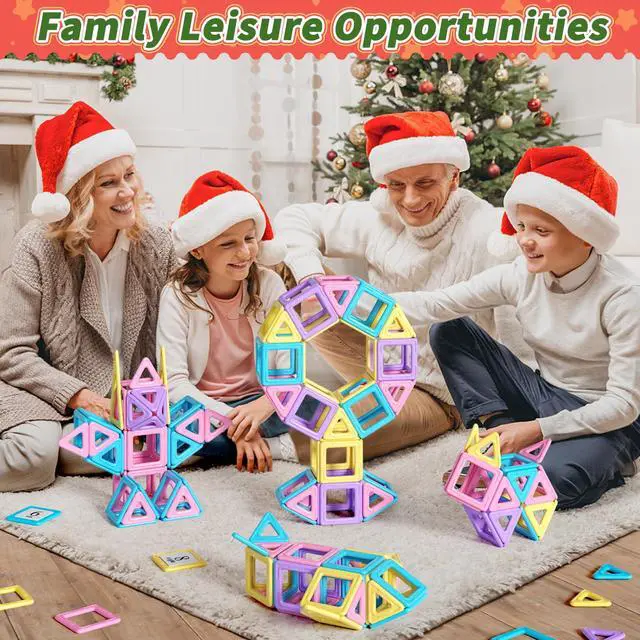 Alt view image 7 of 7 - Toddler Girl Toys, Magnetic Tiles 44pcs, Birthday Gifts Ideas for Girls Toys Age 3 4 5, Magnetic Blocks, Magnet STEM Montessori Toddler Kids Christmas Toy Gifts for 3 4 5 6 7 Year Old Girls