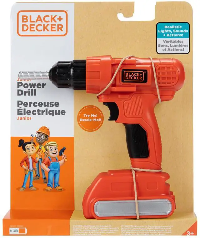 Main image of Jr. Electronic Power Drill, Boys, Kids Pretend Play Tool with Realistic Sound & Action!