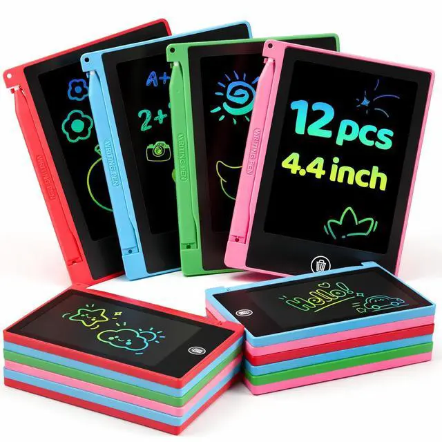 Main image of Mini 4.4 Inch LCD Writing Tablet for Kids, Bulk Doodle Board Drawing Tablet for Kids, Colorful Educational Learning Toys for Classroom, Birthday Gifts for Boys and Girls Aged 3-8 (12)