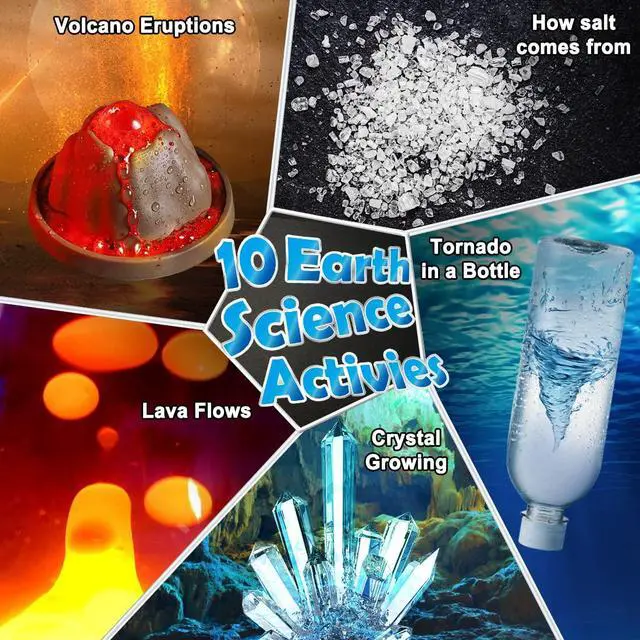 Alt view image 2 of 6 - 70 Lab Experiments Science Kits for Kids Educational Scientist Toys Birthday Gifts Idea for Girls Boys, Chemistry Set, Erupting Volcano, Fruit Circuits, S.T.E.M Activities Science Project