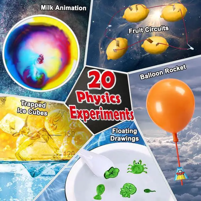 Alt view image 4 of 6 - 70 Lab Experiments Science Kits for Kids Educational Scientist Toys Birthday Gifts Idea for Girls Boys, Chemistry Set, Erupting Volcano, Fruit Circuits, S.T.E.M Activities Science Project