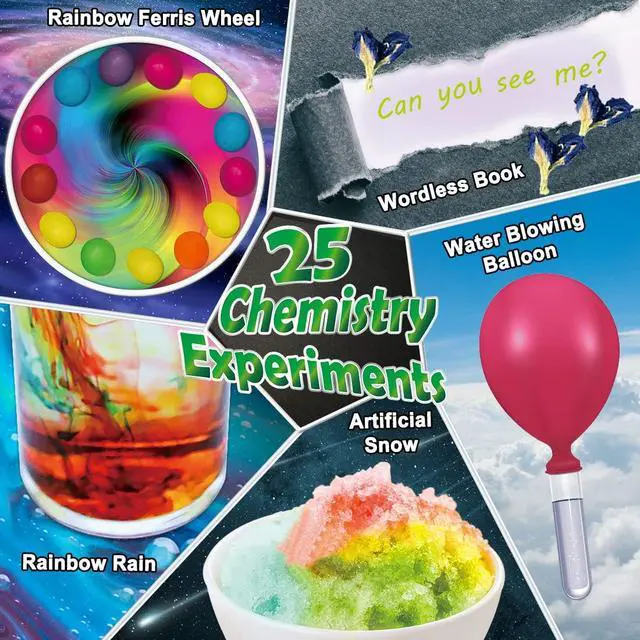Alt view image 3 of 6 - 70 Lab Experiments Science Kits for Kids Educational Scientist Toys Birthday Gifts Idea for Girls Boys, Chemistry Set, Erupting Volcano, Fruit Circuits, S.T.E.M Activities Science Project