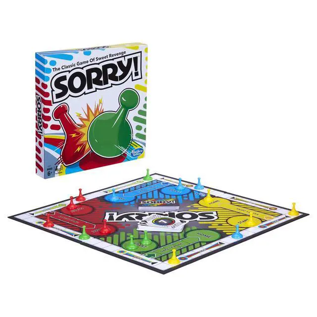 Alt view image 3 of 7 - Sorry! Board Game for Kids Ages 6 and Up; Classic Board Game; Each Player Gets 4 Pawns; Family Game