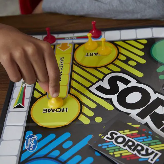 Alt view image 5 of 7 - Sorry! Board Game for Kids Ages 6 and Up; Classic Board Game; Each Player Gets 4 Pawns; Family Game