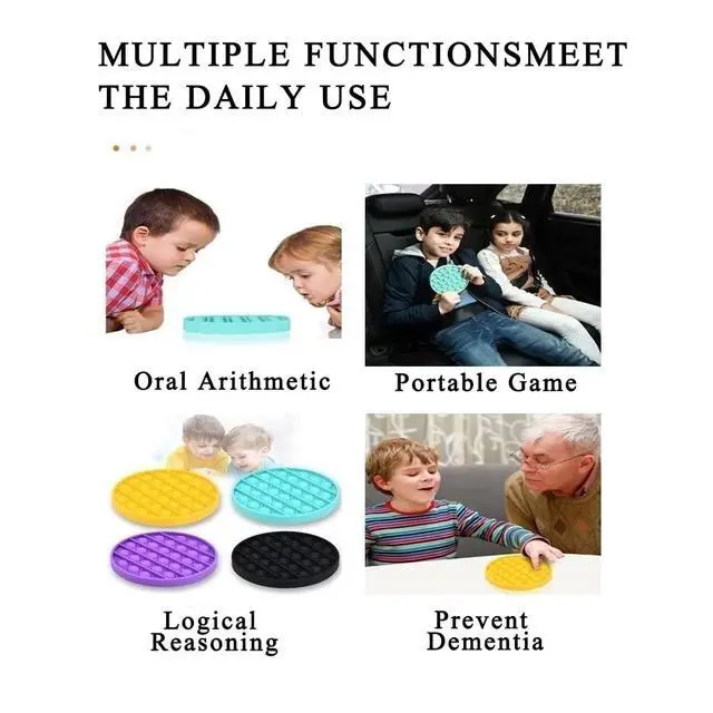 Alt view image 2 of 7 - Random 12 Pcs Fidget Toys, Pop Fidget Sensory Toys Set,Stress Relief Gifts for Kids & Adults,Pop Bulk & Party Favors Toddler Toys for Easter Gifts,Party Supplies,Classroom Prizes