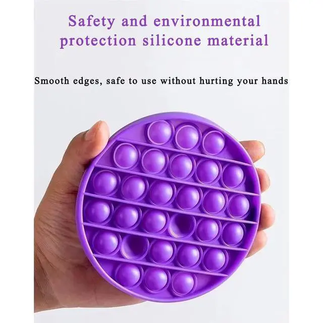 Alt view image 6 of 7 - Random 12 Pcs Fidget Toys, Pop Fidget Sensory Toys Set,Stress Relief Gifts for Kids & Adults,Pop Bulk & Party Favors Toddler Toys for Easter Gifts,Party Supplies,Classroom Prizes