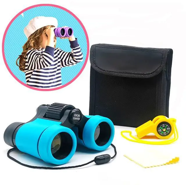 Main image of Binoculars for Kids Best Gifts for 3-12 Years Boys Girls High-Resolution Optics Shockproof Mini Kids Binoculars Toys Folding Small Telescope for Bird Watching Camping Outdoor Play