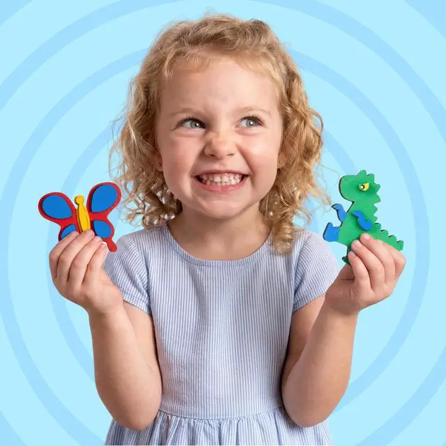 Alt view image 5 of 7 - 12 Wooden Magnet Creativity Arts & Crafts Painting Kit for Kids, Decorate Your Own Painting Gift for Easter Basket Stuffers, Birthday Parties and Family Crafts, Party Favors for Boys Girls