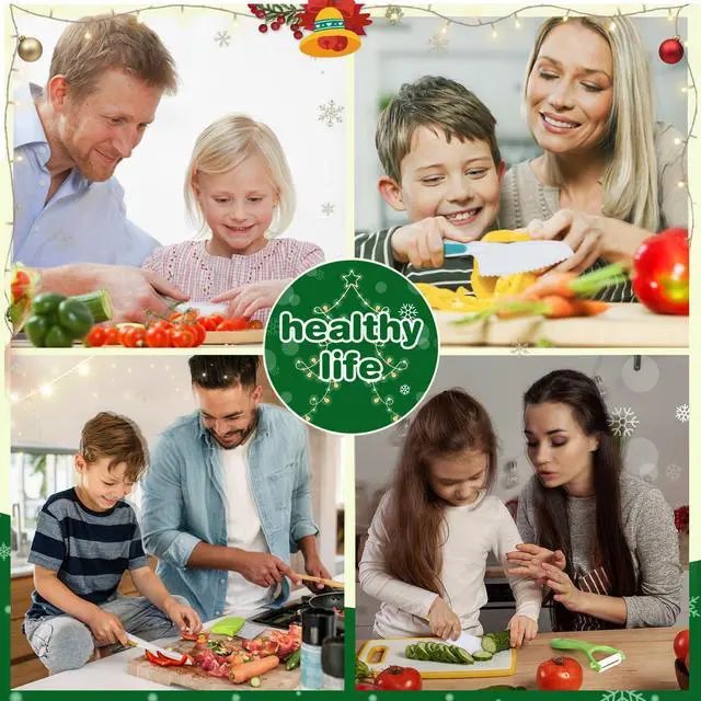 Alt view image 5 of 7 - 28PCS Toddler Knife Set - Kids Knifes for Real Cooking, Montessori Kids Kitchen Knife Set with Cutting Board Crinkle Cutters Kid Safe Knives, Toddlers Kitchen Tools for Age 2-10 Year Old Girl Boy