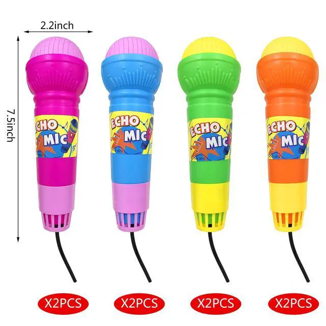 Alt view image 2 of 5 - 8 PCS Toy Microphones for Kids Karaoke Mics for Children Lightweight Music Toys Fun Supplies for Birthday Picnic BBQ or Party