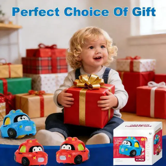 Alt view image 4 of 7 - Inertial Push Pull Car Toys for 1 Year Old Boy Girl, Toddlers 1-3 Birthday Gift, Baby Toys 12-18 Months, Vehicle for 6-9-12-18 Month, First Birthday Gifts for Boys Girl
