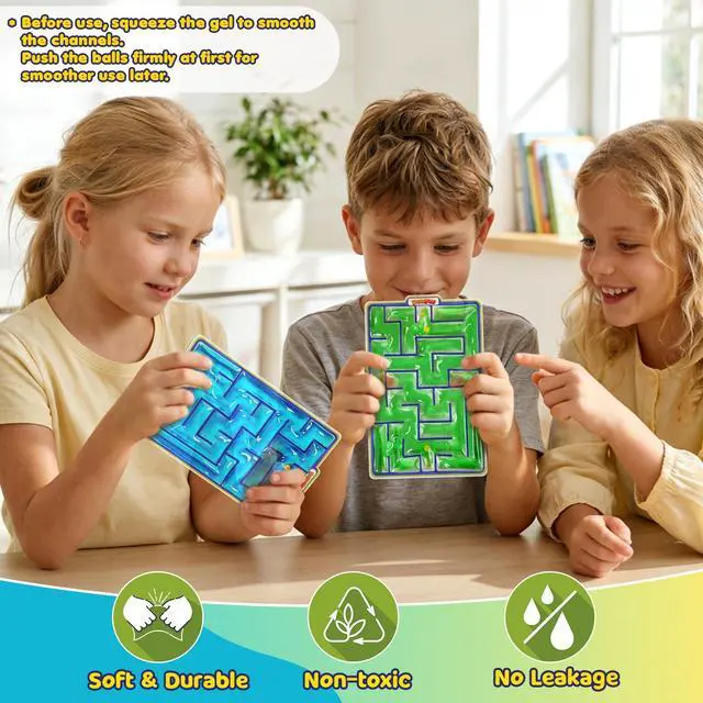 Alt view image 4 of 7 - Sensory Toys Fidget Marble Maze - 2 Pack Gel Filled Sensory Items for Kids Children Teens Autism | Sensory Autistic Calming Toys for Preschool Classroom | Gifts Prizes for Kids Classroom