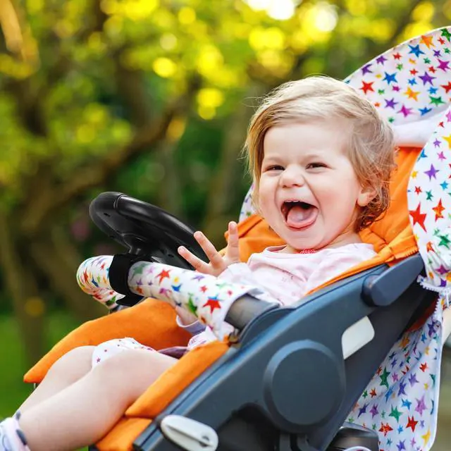 Alt view image 3 of 7 - Stroller Steering Wheel Toy, Simulated Steering Wheel for Stroller Shopping Carts Cart Universal Detachable Pretend Driving Funny Toy Attachment