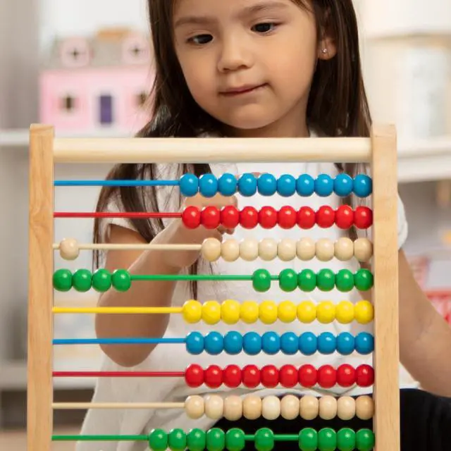 Alt view image 7 of 7 - Abacus Classic Wooden Toy with 100 Beads - Preschool Learning Activities and Math Games for Kids, Homeschool Essentials for Ages 3+