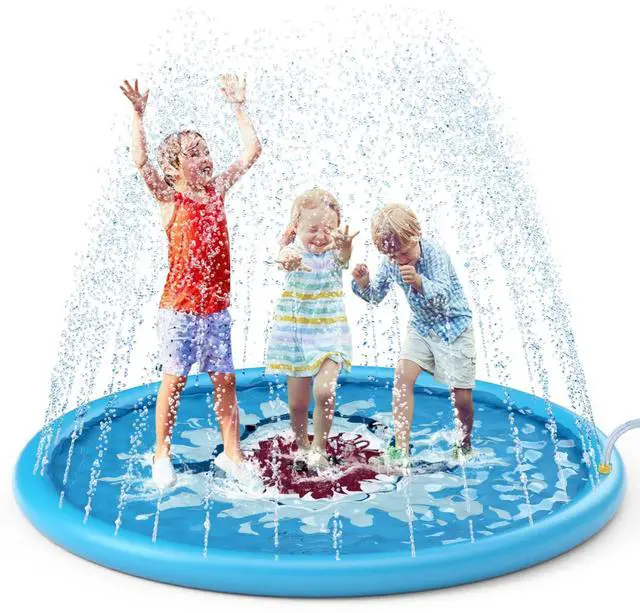 Main image of Splash Pad Sprinkler/ Play Mat for Kids, Outdoor Water Toys Inflatable for Baby Toddler Boys Girls Children Age 18+ Months ,Outside Backyard Dog Pool