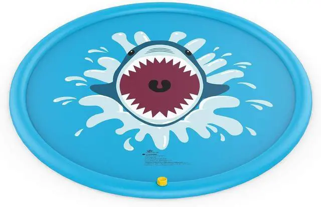 Alt view image 7 of 7 - Splash Pad Sprinkler/ Play Mat for Kids, Outdoor Water Toys Inflatable for Baby Toddler Boys Girls Children Age 18+ Months ,Outside Backyard Dog Pool