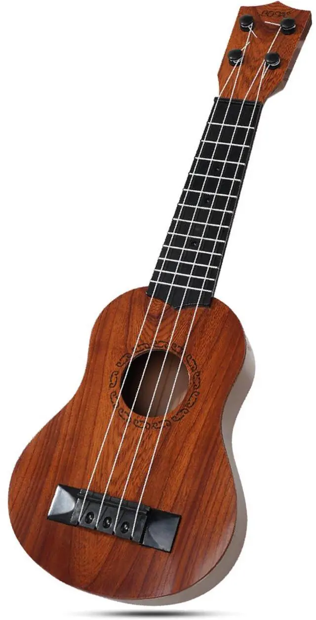 Main image of Raimy 17in Kids Ukulele Mini Guitar with Picks for Toddler Boys Girls | 4 Strings Children Musical Instruments, Educational Toys, Beginner Birthday Gift, Easy Strumming and Learning Fun (Mahogany)