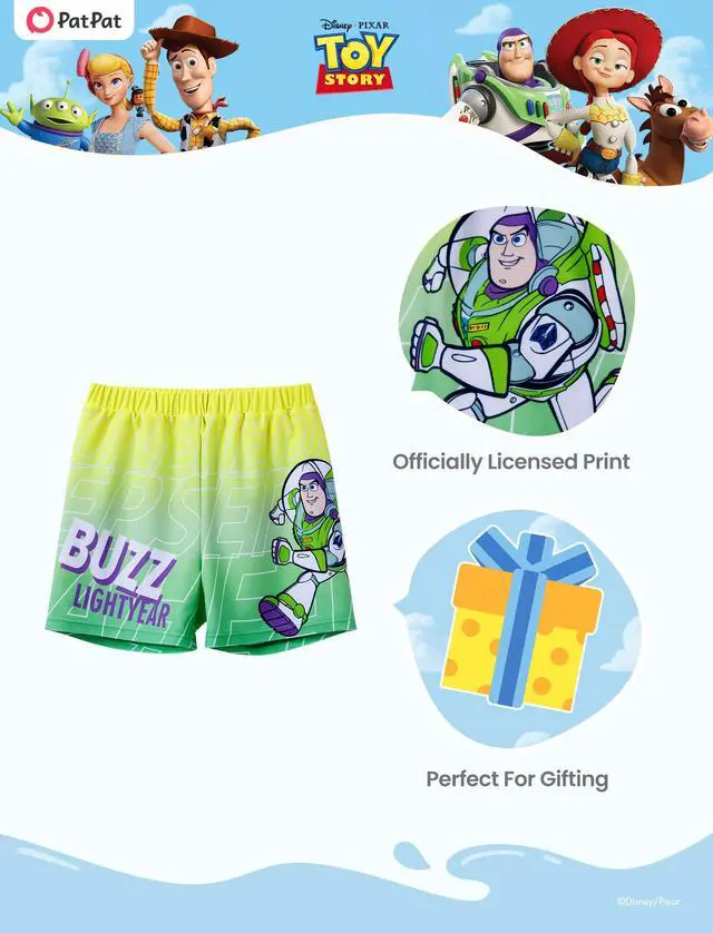 Alt view image 4 of 7 - Toy Story Swim Trunks Boys Pool Swimwear Bottom Rash Guard Swim Shorts Multi-color Quick Drying Surfing Boxers Young Boy Swimming Suit Waterfront Athletic Clothes Child Seaside Outfit 6-7 Years