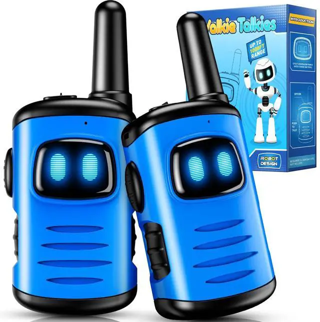 Main image of Kids Walkie Talkies Toys for Boys: comedyfun Mini Robots Walkies Talkies 2 Pack Birthday Gifts for 3 4 5 6 7 8 Year Old Boys Toys Age 4 5 6 7 8 Camping Outdoor Games