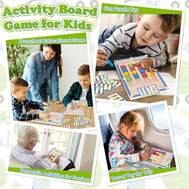 Alt view image 5 of 7 - Kids Montessori Magnetic Wooden Toys: 3 4 5 6 7 Year Old Birthday Gift for Boys Girls Age 4-7 Preschool Educational Learning Activities Toy Sensory Autistic Puzzle Maze Game Present for Toddlers