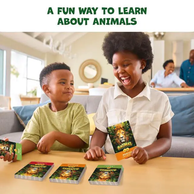 Alt view image 2 of 6 - Guess The Animal Educational Guess In 5 Clues Game for Kids & Family Fun Childrens Guessing Game for Learning Animals, Perfect for Home, School or Travel Girls, Boys Ages 6, 7, 8, 9, 10