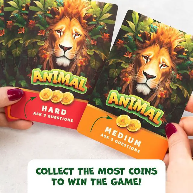 Alt view image 5 of 6 - Guess The Animal Educational Guess In 5 Clues Game for Kids & Family Fun Childrens Guessing Game for Learning Animals, Perfect for Home, School or Travel Girls, Boys Ages 6, 7, 8, 9, 10