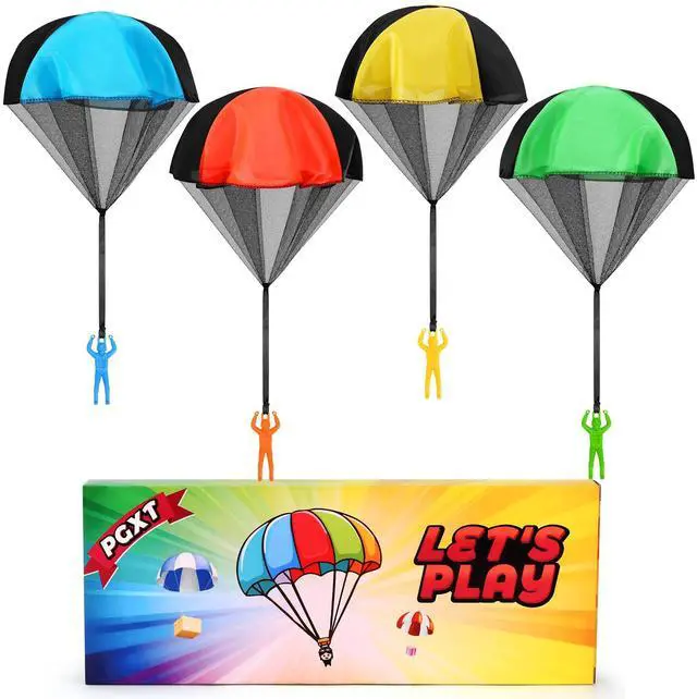 Main image of Parachute Toy for Kids, Outdoor Toys Flying Parachute Men, Inside & Outside Toys for or 3 4 5 6 7 8 9 10 11 12 Year Old, Christmas Stocking Stuffers for Kids Grandkids Ideal 2025 Unique Party Favors