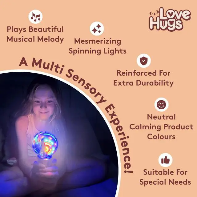 Alt view image 2 of 7 - Musical Light Up Wand - Sensory Lights for Autistic Children - Light Up Sensory Toys - Autism Toys - Sensory Toys for Kids with Autism