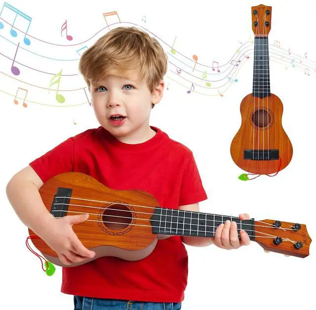 Main image of Kids Toy Ukulele Guitar,17 Inch Classical Guitar Musical Toy,4 Strings Guitar Ukulele Educational Learning Toy for Toddlers and Preschoolers