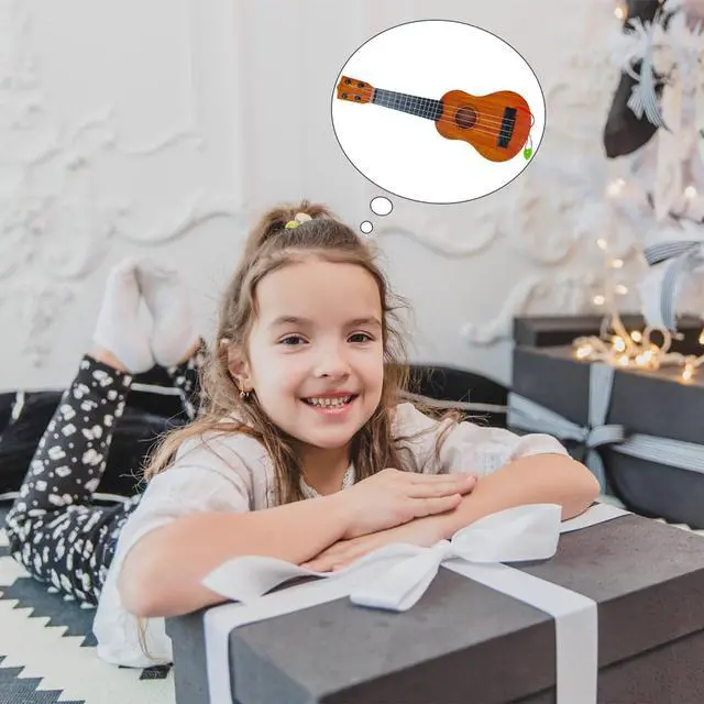 Alt view image 7 of 7 - Kids Toy Ukulele Guitar,17 Inch Classical Guitar Musical Toy,4 Strings Guitar Ukulele Educational Learning Toy for Toddlers and Preschoolers