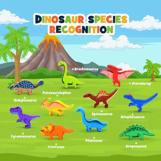 Alt view image 3 of 7 - IPOURUP Dinosaur Toys for Kids 3-5: Wooden Stacking Montessori Toys for 3 4 5 6 7 8 Year Old Boys Girls Birthday Gifts for Kid Ages 4-8 Balance Competition Game for Family Stocking Stuffers