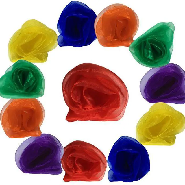 Alt view image 2 of 7 - Dance Scarves Music Scarves for Children Movement and Juggling 12pcs