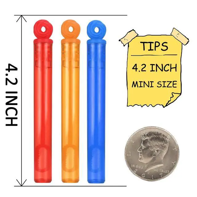 Alt view image 2 of 6 - 32-Piece 8 Colors Mini Bubble Wands Assortment Party Favors Toys for Kids Child, Christmas Celebration,Thanksgiving New Year, Themed Birthday,Wedding, Bath Time,Summer Outdoor Gifts for Girls Boys