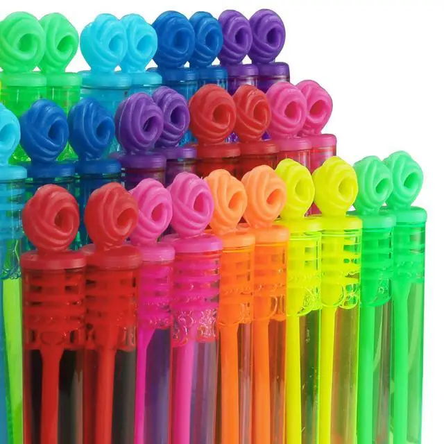 Alt view image 5 of 6 - 32-Piece 8 Colors Mini Bubble Wands Assortment Party Favors Toys for Kids Child, Christmas Celebration,Thanksgiving New Year, Themed Birthday,Wedding, Bath Time,Summer Outdoor Gifts for Girls Boys