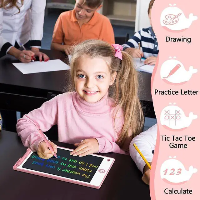 Alt view image 2 of 7 - LCD Writing Tablet for Kids 8.8 Inch, Toys for Girls Boys Drawing Pad for 3 4 5 6 7 Year Old Kids Toys, Children Christmas Birthday Gift for Kids Toddler Doodle Board Travel Essentials