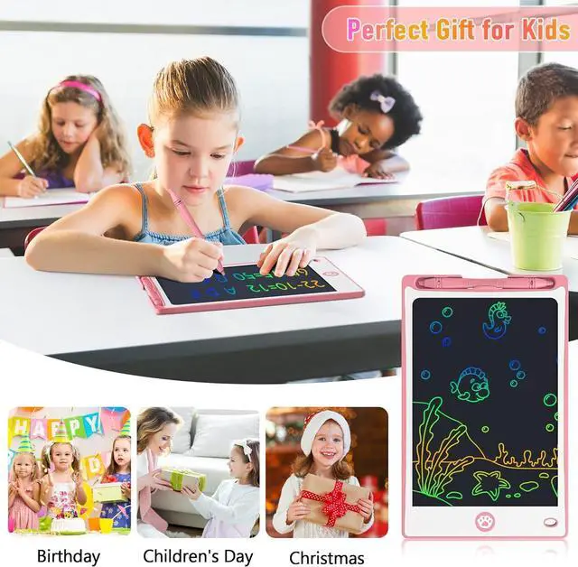 Alt view image 7 of 7 - LCD Writing Tablet for Kids 8.8 Inch, Toys for Girls Boys Drawing Pad for 3 4 5 6 7 Year Old Kids Toys, Children Christmas Birthday Gift for Kids Toddler Doodle Board Travel Essentials