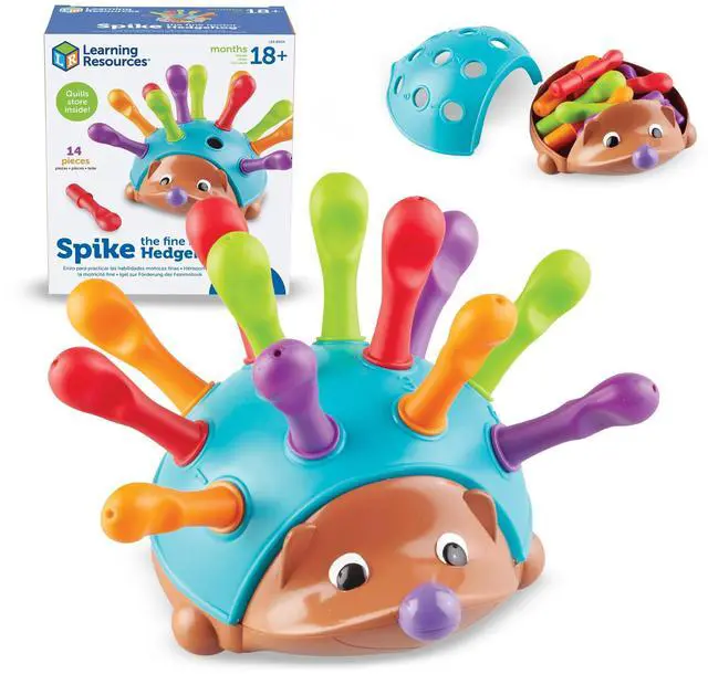Main image of Spike The Fine Motor Hedgehog - Toddler Montessori Toys, Stacking Shape, Gifts For Boys And Girls, Sorting And Matching Skill Activities, Educational Games, Kindergarten