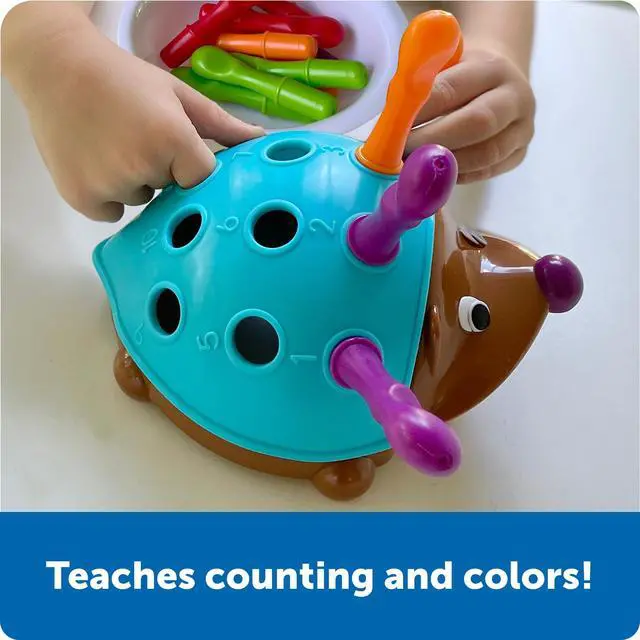 Alt view image 3 of 7 - Spike The Fine Motor Hedgehog - Toddler Montessori Toys, Stacking Shape, Gifts For Boys And Girls, Sorting And Matching Skill Activities, Educational Games, Kindergarten