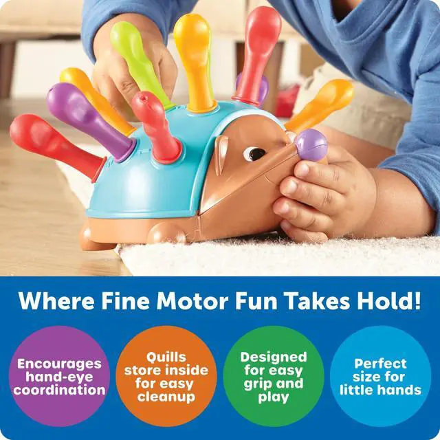 Alt view image 4 of 7 - Spike The Fine Motor Hedgehog - Toddler Montessori Toys, Stacking Shape, Gifts For Boys And Girls, Sorting And Matching Skill Activities, Educational Games, Kindergarten